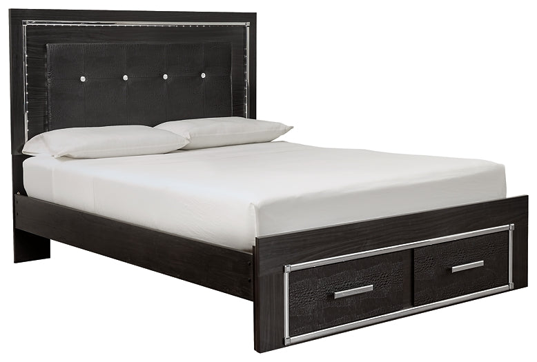 Kaydell Upholstered Panel Bed With Storage