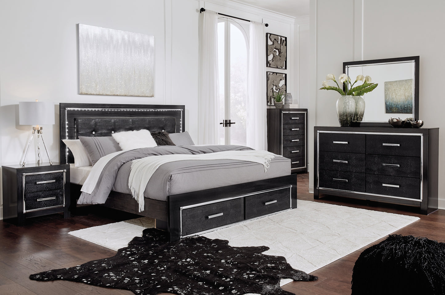 Kaydell Upholstered Panel Bed With Storage