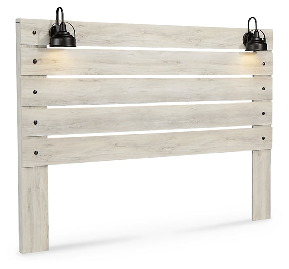Cambeck Panel Headboard With Mirrored Dresser