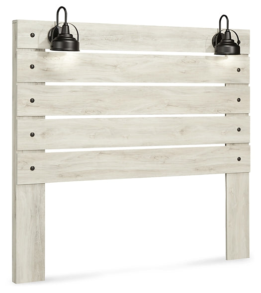 Cambeck Panel Headboard With Mirrored Dresser
