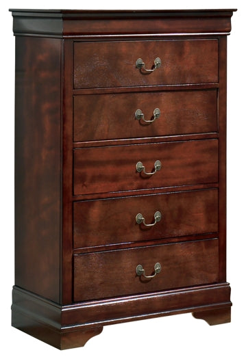 Alisdair Sleigh Bed With Mirrored Dresser And Chest