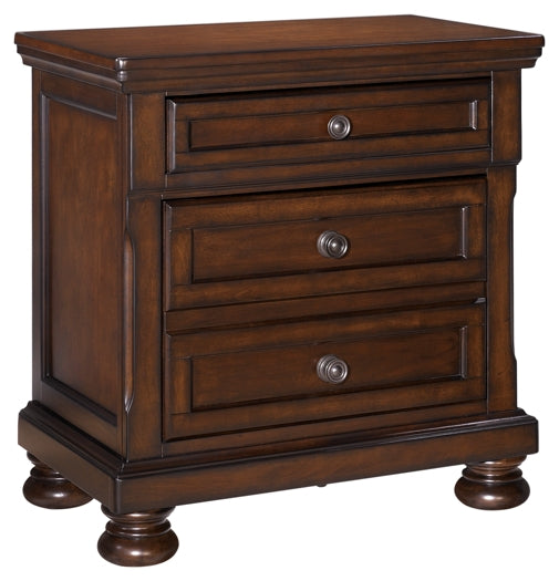 Porter Panel Bed With Mirrored Dresser And 2 Nightstands
