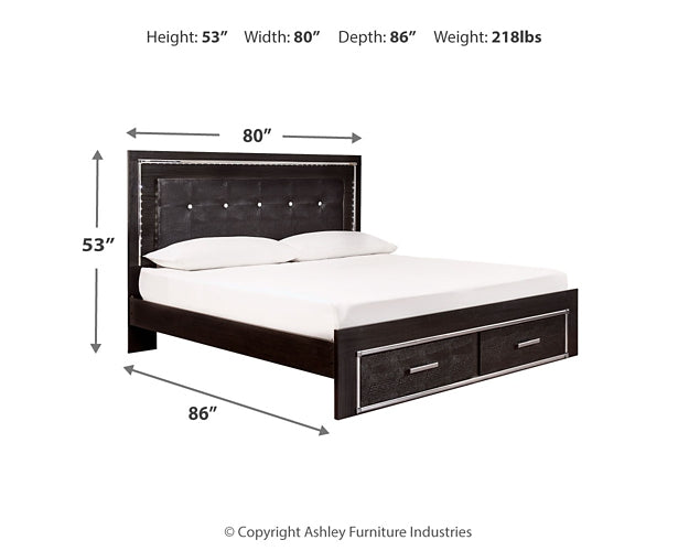 Kaydell Upholstered Panel Bed With Storage