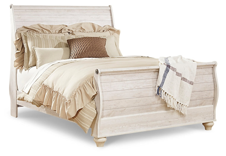 Willowton Queen Sleigh Bed
