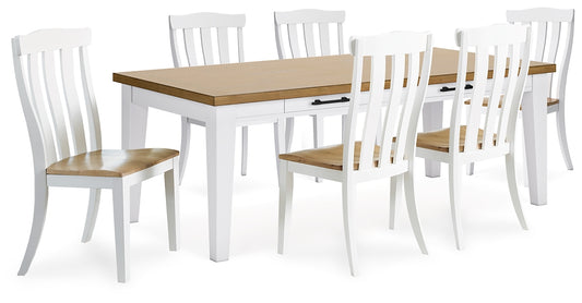 Ashbryn Dining Table and 6 Chairs