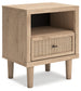 Cielden Queen Panel Bed with Mirrored Dresser and Nightstand