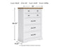 Ashbryn California King Panel Storage Bed with Mirrored Dresser and Chest