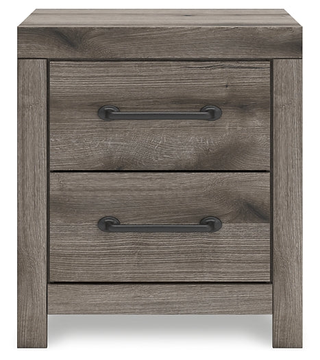 Graystorm Twin Panel Bed with Storage with Mirrored Dresser, Chest and Nightstand