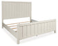 Shaybrock California King Panel Bed with Mirrored Dresser and Chest
