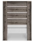 Graystorm Twin Panel Bed with Mirrored Dresser and Chest