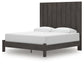 Fraluna King Panel Bed with Mirrored Dresser and Chest