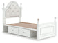 Maylilly Twin Upholstered Panel Storage Bed, Dresser, Mirror and Nightstand