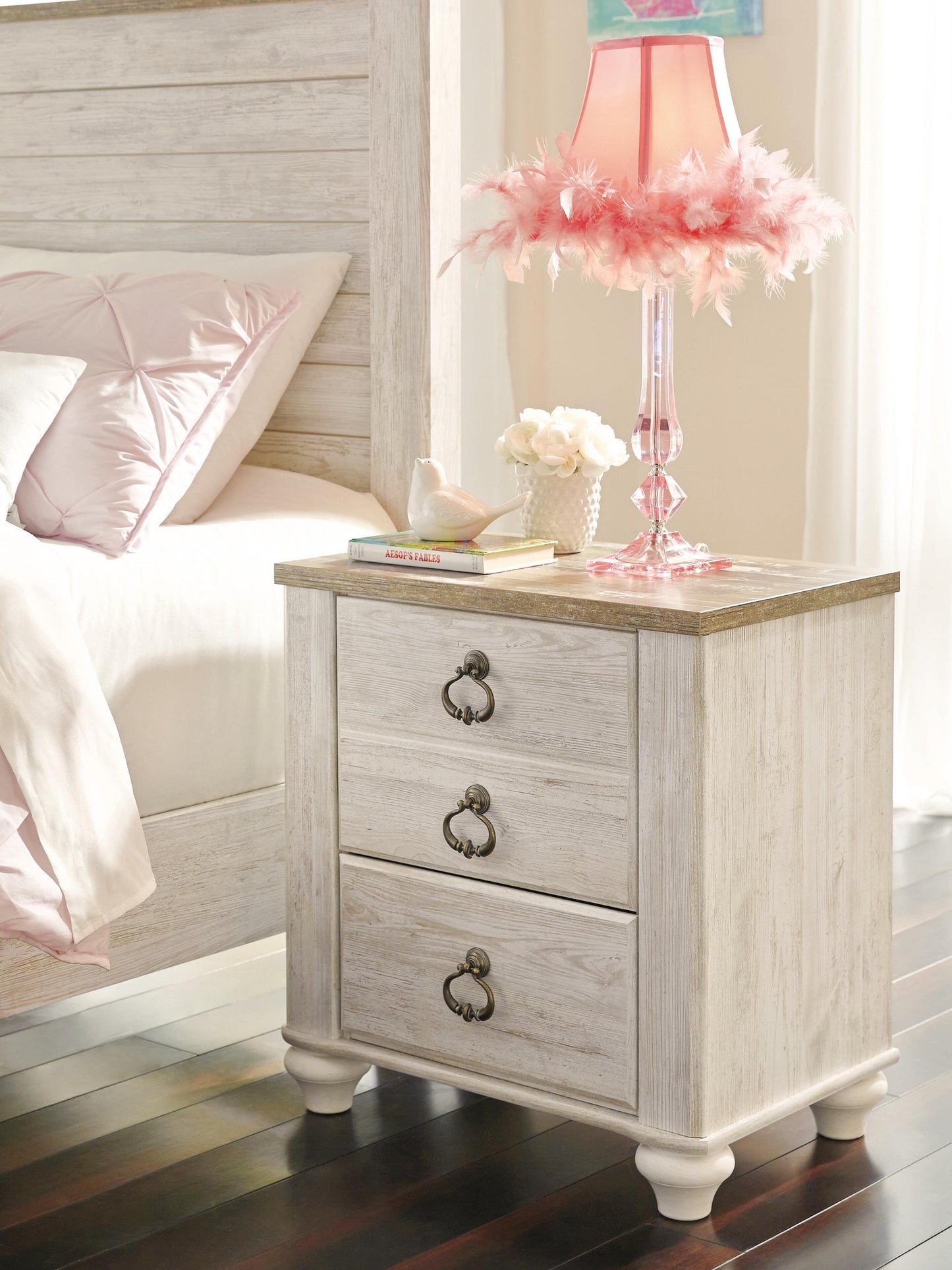 Willowton Two Drawer Night Stand