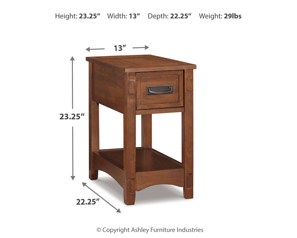 Breegin Chair Side End Table
