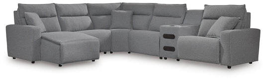 Modmax II 6-Piece Reclining Sectional with Chaise and Audio Console