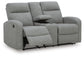 Gauntlet DBL Rec Loveseat w/Console