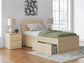 Onita Twin Panel Platform Bed with 1 Side Storage