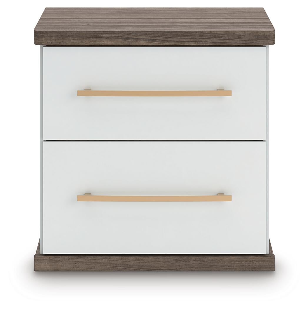 Kendanport Two Drawer Night Stand