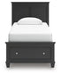 Lanolee Twin Panel Storage Bed