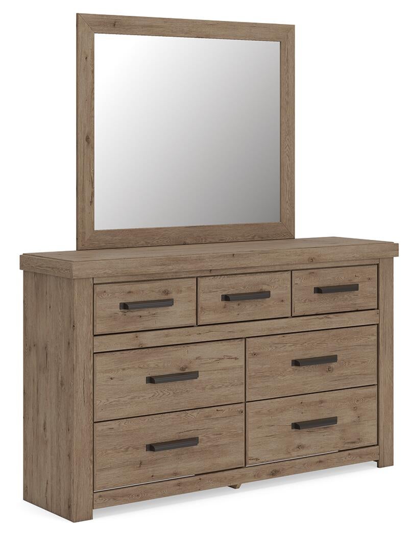 Oliandon Dresser and Mirror