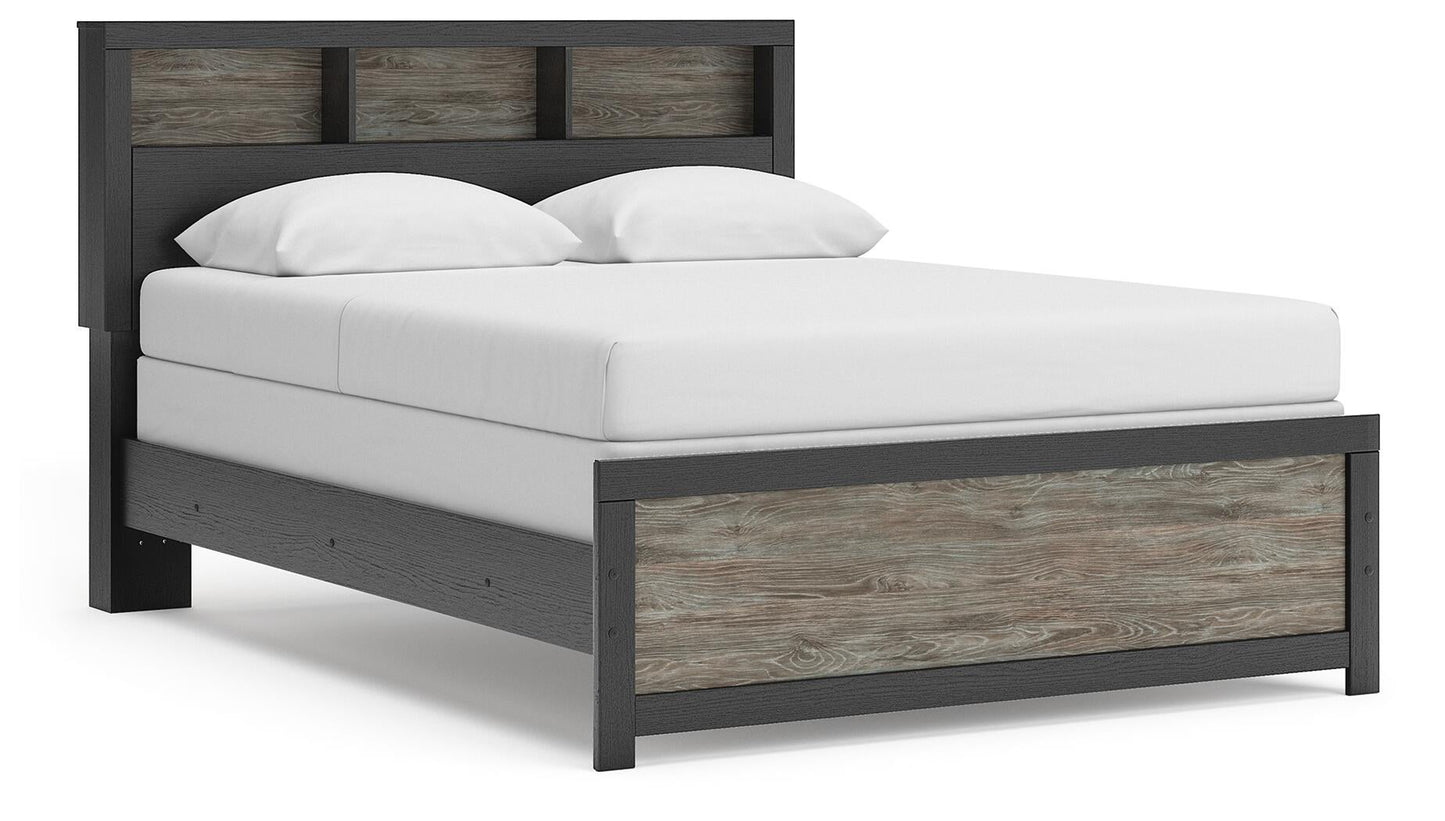 Broachmyn Queen Bookcase Panel Bed