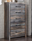 Drystan Queen Bookcase Bed with 4 Storage Drawers with Mirrored Dresser and Chest