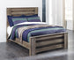 Zelen Full Panel Bed with Dresser