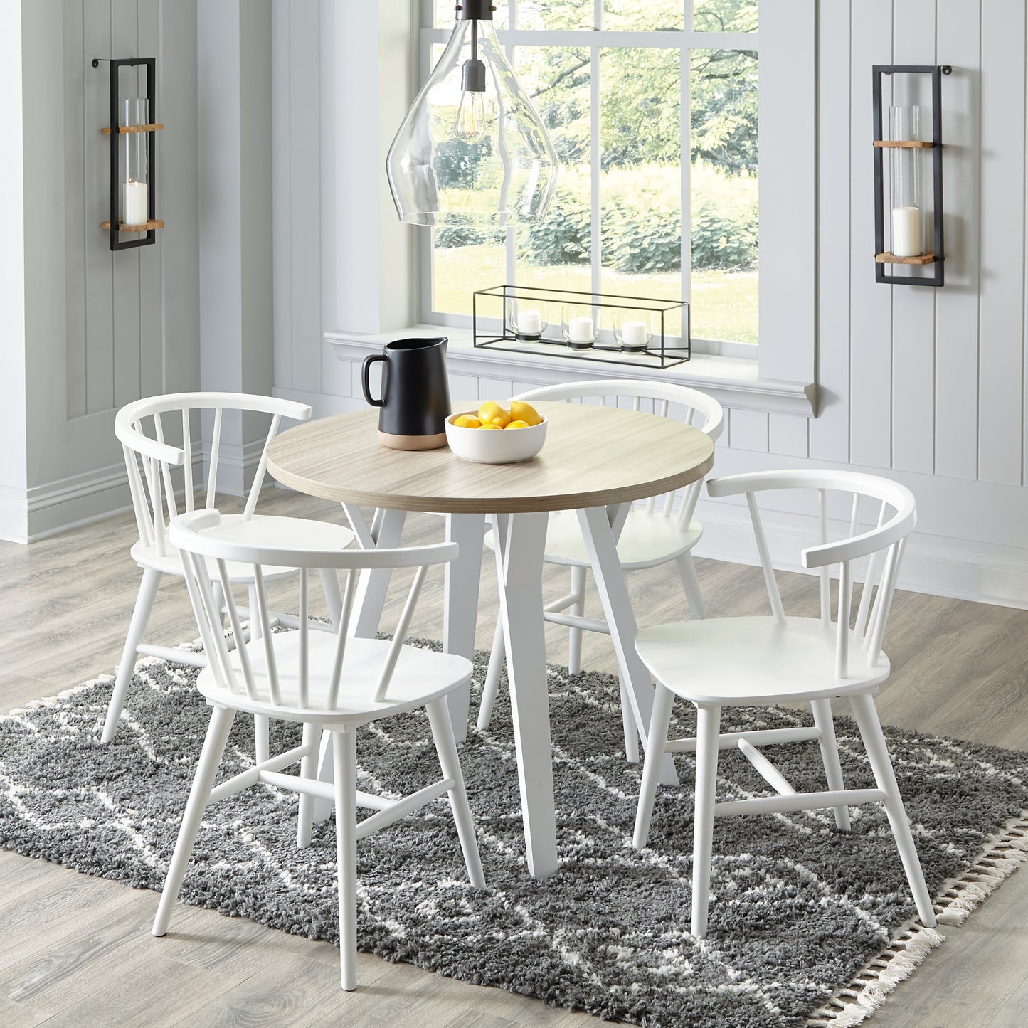 Grannen Dining Table and 4 Chairs