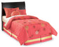 Huey Vineyard Twin Sleigh Headboard with Mirrored Dresser, Chest and Nightstand