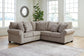 Claireah 3-Piece Sectional with Ottoman